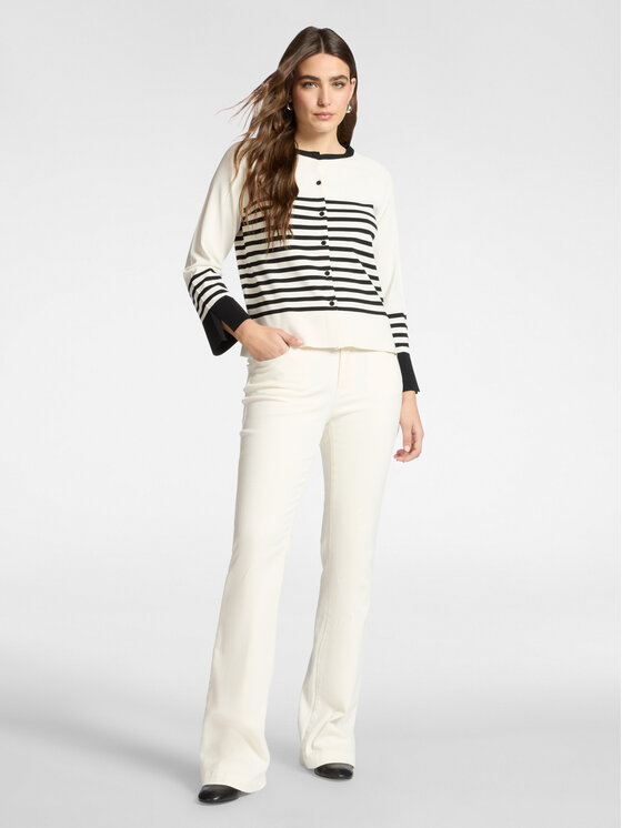 Elena Mirò Elena Mirò Sweter M562Z000703N0A1 Biały Boxy Fit