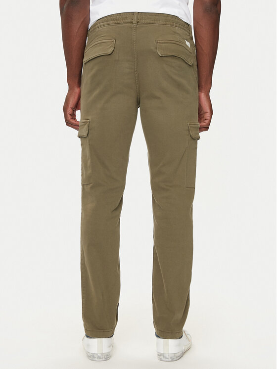 Pepe Jeans Pepe Jeans Spodnie materiałowe PM211725 Zielony Slim Fit