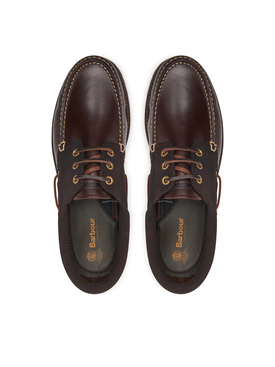 Barbour Barbour Pusbačiai Deck Boat MFO0795BR98 Tamsiai ruda
