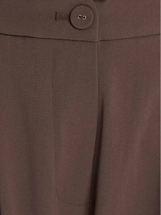 BARDOT BARDOT Hlače iz tkanine Sloane Straight 58620PB3 Rjava Regular Fit