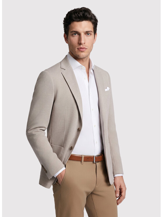 Pako Lorente Pako Lorente Marynarka P26WN-3X-022 Beżowy Slim Fit