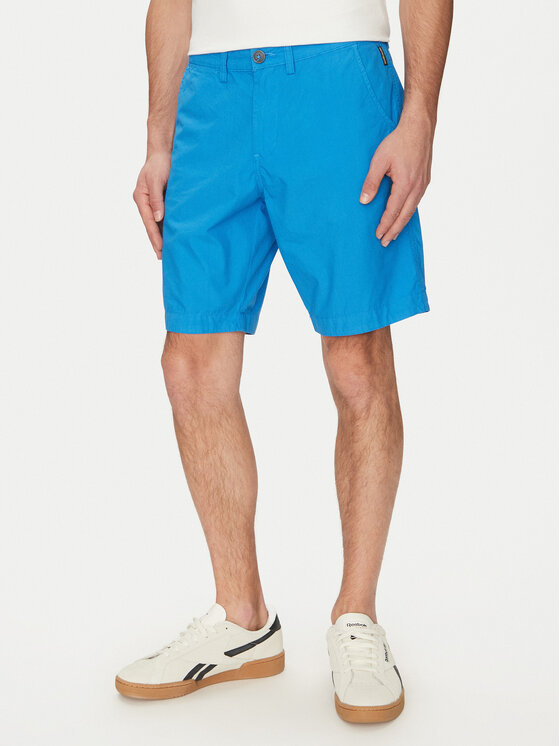 Napapijri Napapijri Auduma šorti Nakuru 6 NP0A4HRV Zils Regular Fit