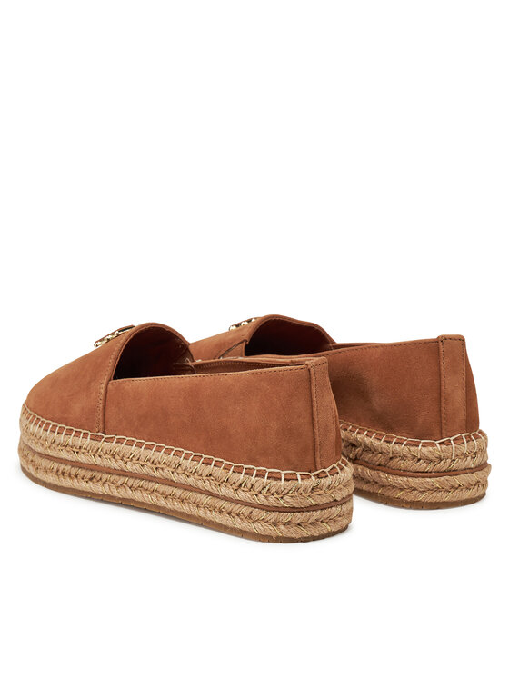Tommy Hilfiger Tommy Hilfiger Espadrilės Suede Platform Espadrille FW0FW08586 Ruda