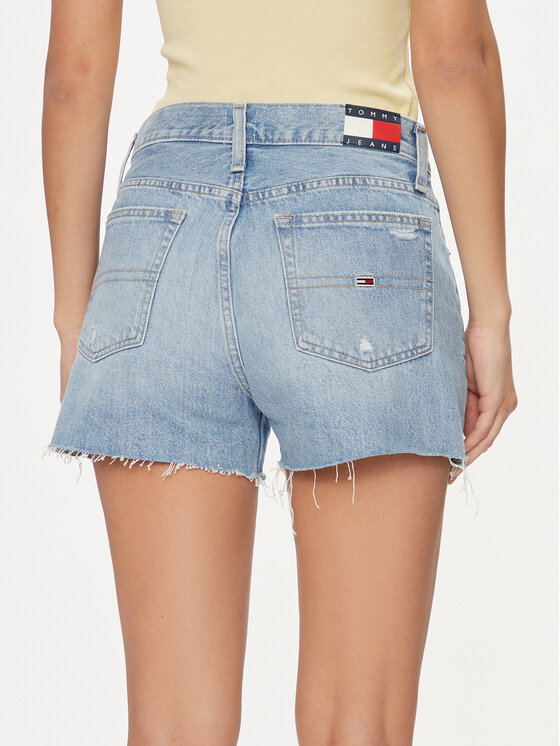 Tommy Jeans Tommy Jeans Džínsové šortky DW0DW17641 Modrá Slim Fit