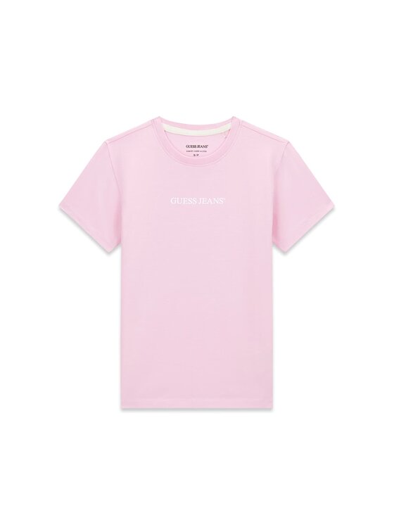 Guess Jeans Guess Jeans T-shirt W4YI01 J1314 Rosa chiaro Slim Fit