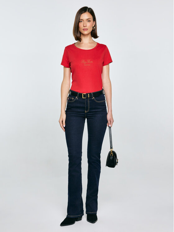 BIG STAR BIG STAR T-Shirt MALVINA Czerwony Basic Fit