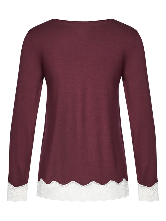 United Colors Of Benetton United Colors Of Benetton Піжамна блузка 3Z123M07X Бордовий Regular Fit