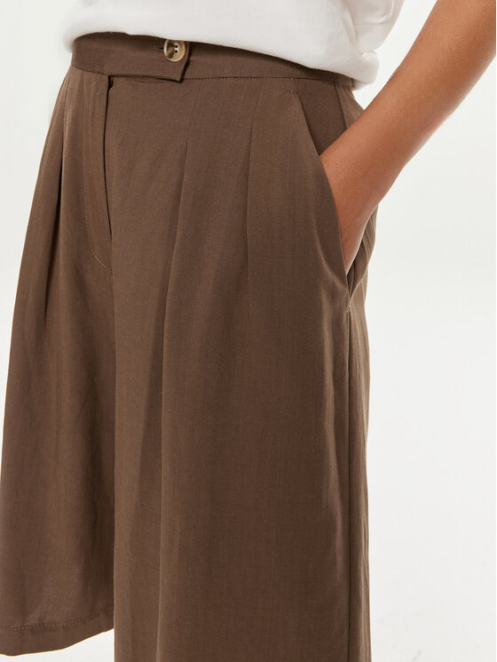 ViCOLO ViCOLO Шорти от плат TB1568 Кафяв Regular Fit