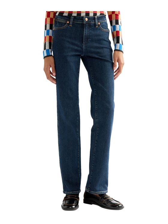 Wrangler Wrangler Jeansy 112388325 Granatowy Straight Leg