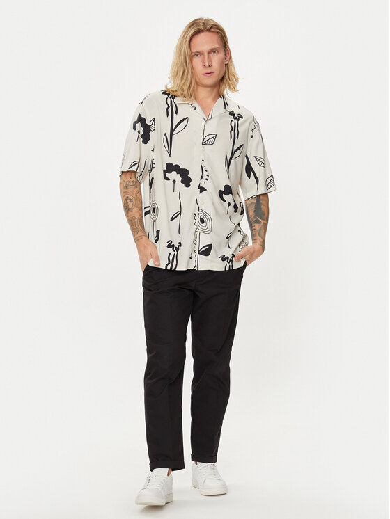 Selected Homme Selected Homme Koszula Slhrelax-Rajesh 16091066 Biały Relaxed Fit