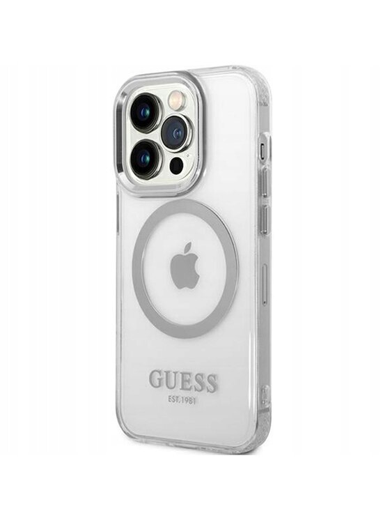 Guess Guess Etui na telefon Outline MagSafe Kolorowy
