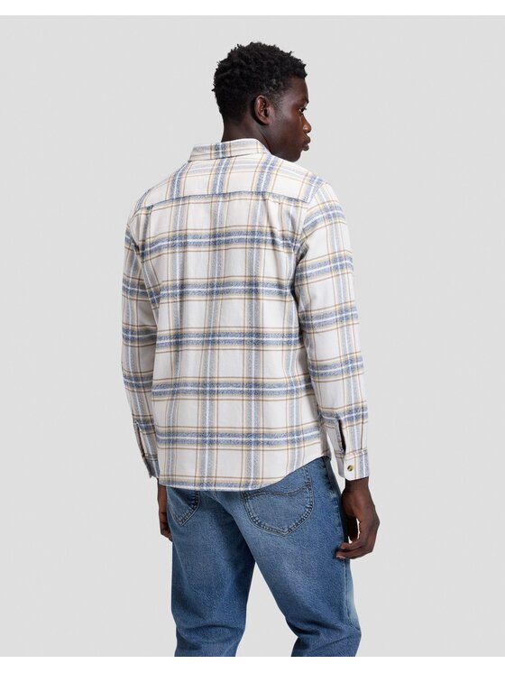 Lee Lee Koszula WORKWEAR SHIRT 2.0 Biały Relaxed Fit