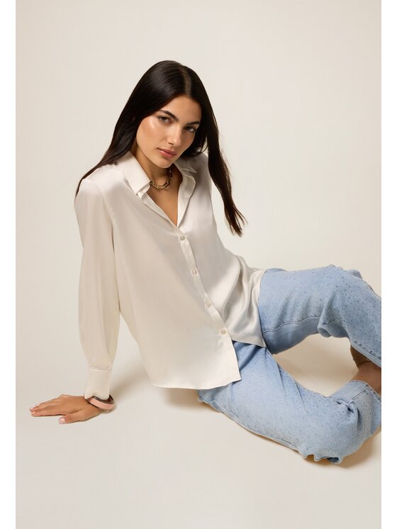 Oltre Oltre Koszula 5374R403016N011 Biały Regular Fit