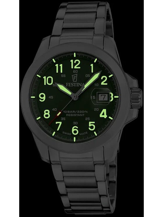 Festina Festina Zegarek F20081-3 Srebrny