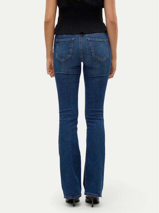 Vero Moda Vero Moda Džínsy Flash 10310511 Tmavomodrá Flared Fit