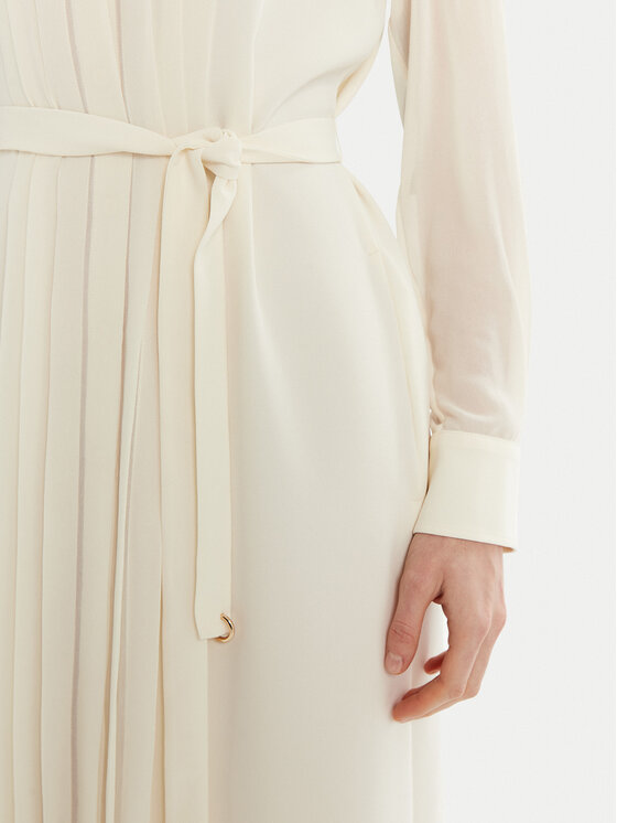 Marella Marella Vestito chemisier Iorgo 2513221073 Écru Regular Fit