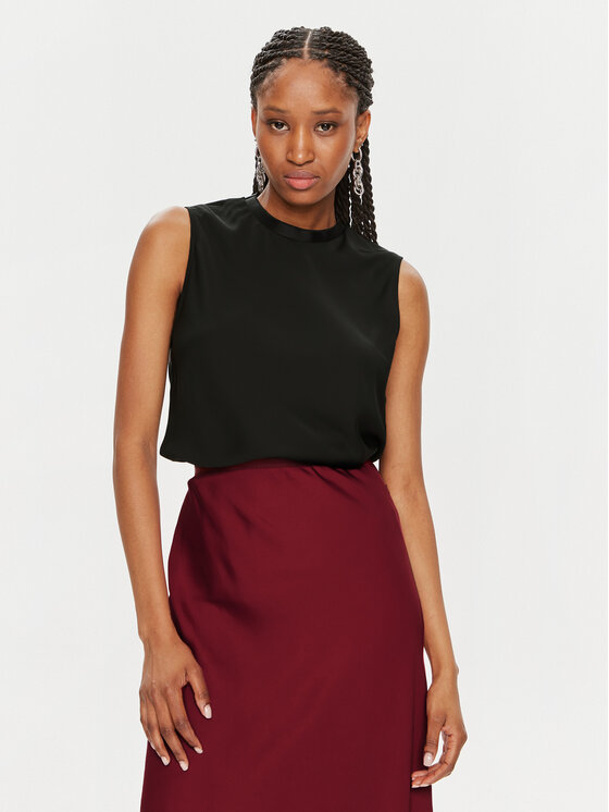 Calvin Klein Blúzka K20K207289 Čierna Regular Fit