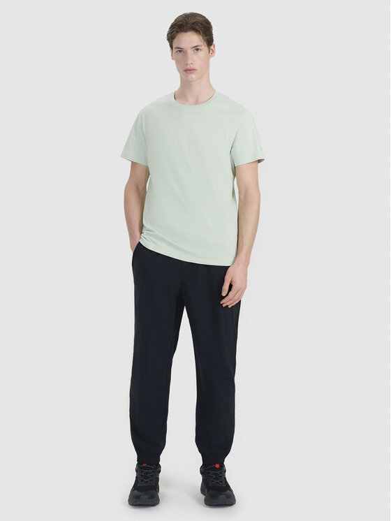 4F 4F T-Shirt A NEW ROAD AHEAD Turkusowy Regular Fit