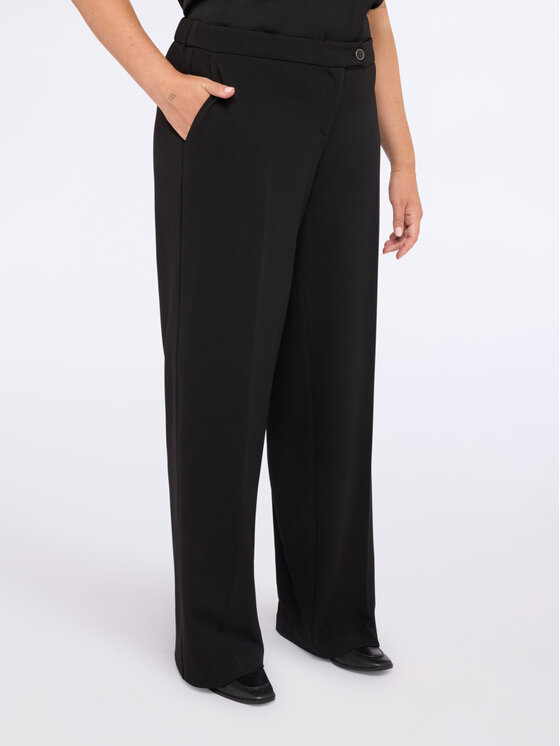 Fiorella Rubino Fiorella Rubino Spodnie materiałowe P175L002197N033 Czarny Regular Fit