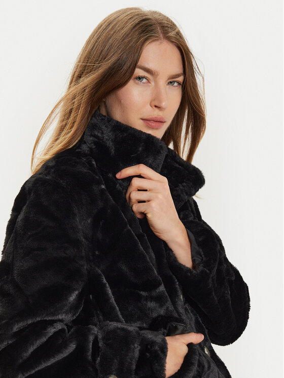 Vero Moda Vero Moda Pelzmantel Sonjaeva 10310303 Schwarz Regular Fit