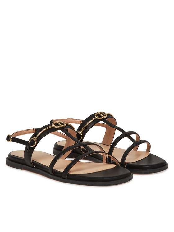 TWINSET TWINSET Sandały 251TCP086 Czarny