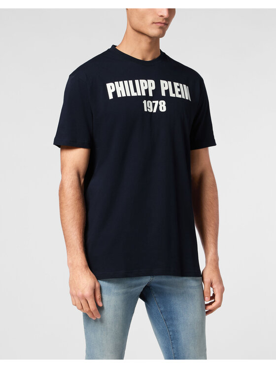 PHILIPP PLEIN PHILIPP PLEIN T-shirt 22943 Blu scuro Regular Fit
