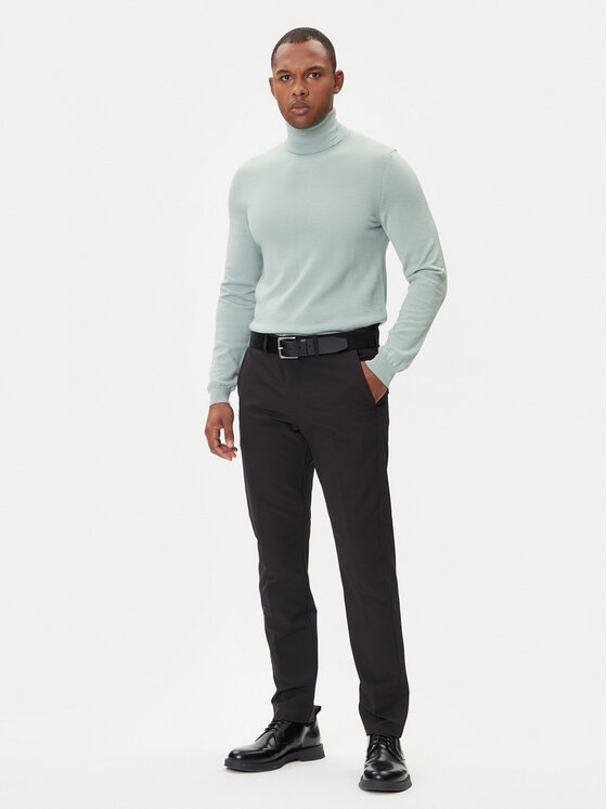 HUGO HUGO Džemper San Thomas-M 50474174 Zelena Regular Fit