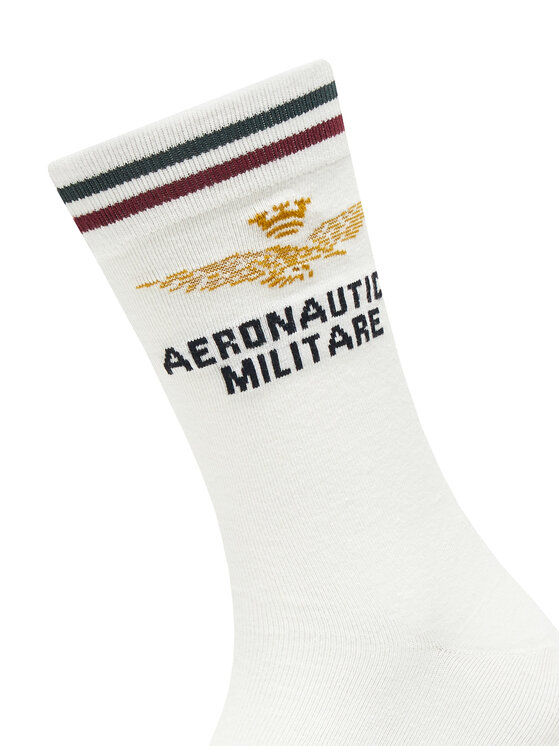 Aeronautica Militare Aeronautica Militare Muške visoke čarape 252CZ0012UL00499 Bijela