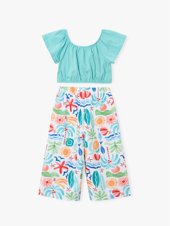 Mayoral Mayoral Komplet topića i hlača 3597 Šarena Regular Fit