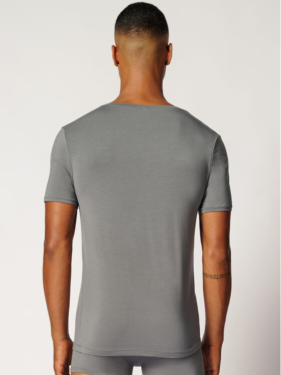 Skiny Skiny Tričko 81428 Strieborná Regular Fit