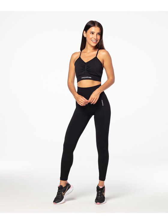 Carpatree Carpatree Legginsy Allure Leggings Czarny Fitted Fit