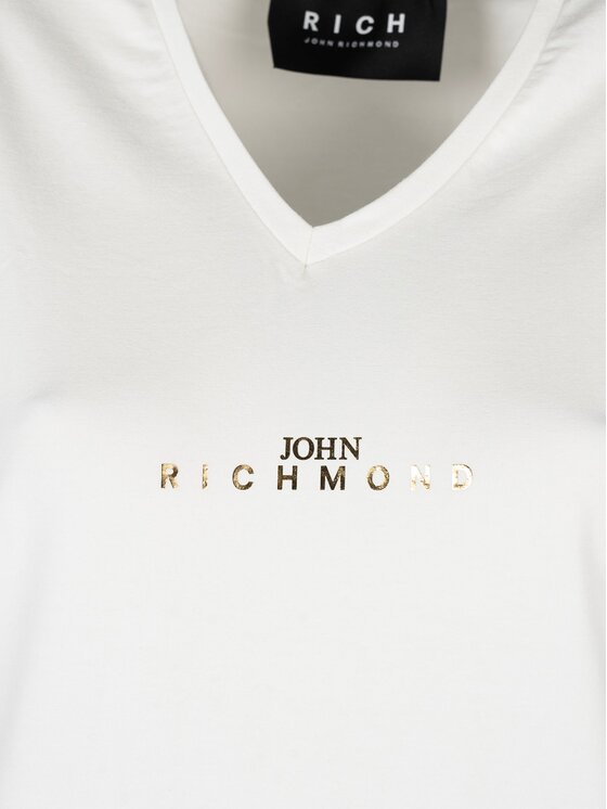 John Richmond John Richmond T-Shirt HWP25045TS Λευκό Regular Fit
