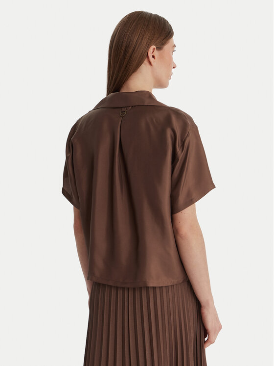 Marella Marella Camicia Segnale 2613111045 Marrone Relaxed Fit