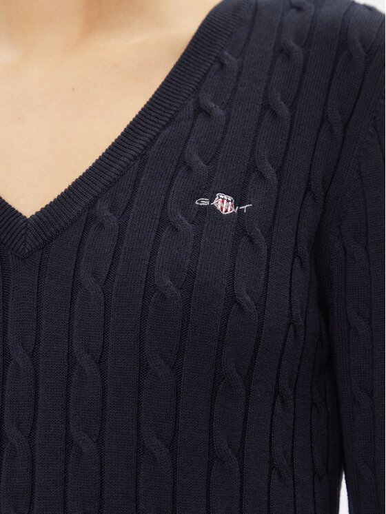 Gant Gant Sweater 4800101 Sötétkék Slim Fit