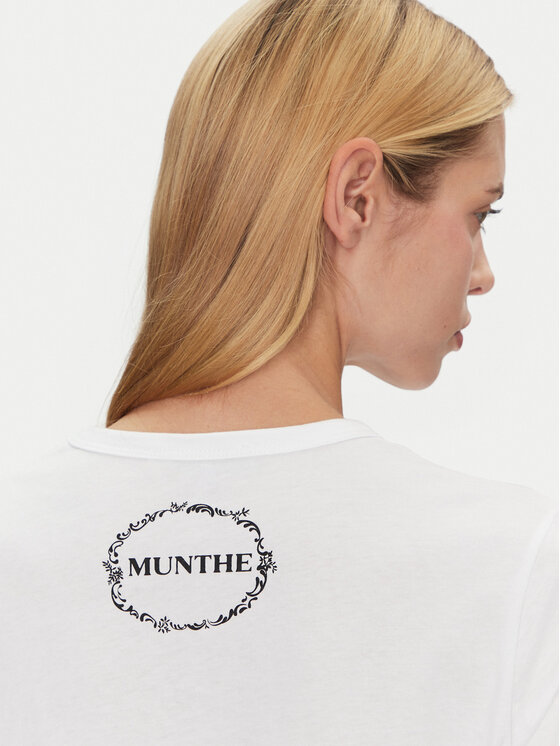 Munthe Munthe T-shirt Fedelio 251110025160 Bianco Regular Fit