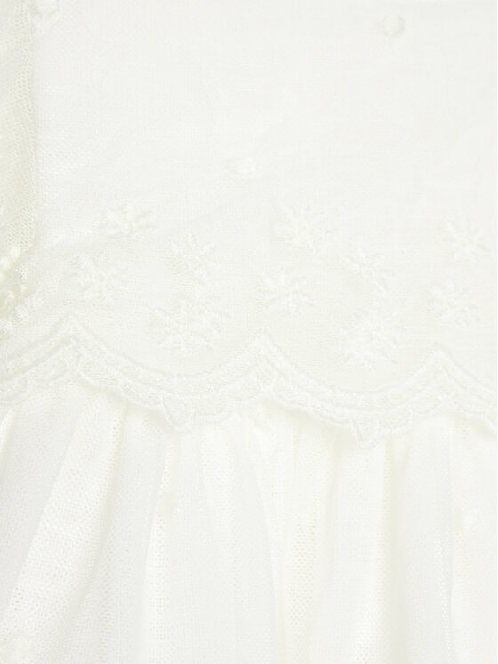 Mayoral Mayoral Sukienka elegancka 1826 Biały Regular Fit