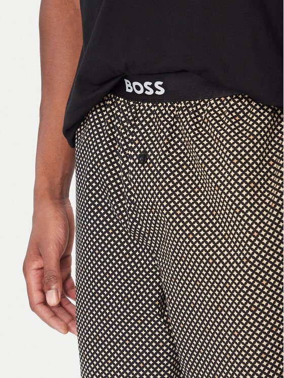 BOSS BOSS Pigiama Easy Long 50535875 Beige Relaxed Fit