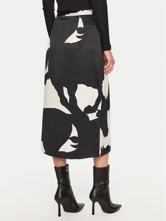 ONLY ONLY Spódnica midi Jane 15314054 Czarny Regular Fit