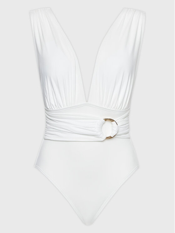 MICHAEL Michael Kors MICHAEL Michael Kors Μαγιό Solids Plunge MM7M761 Λευκό