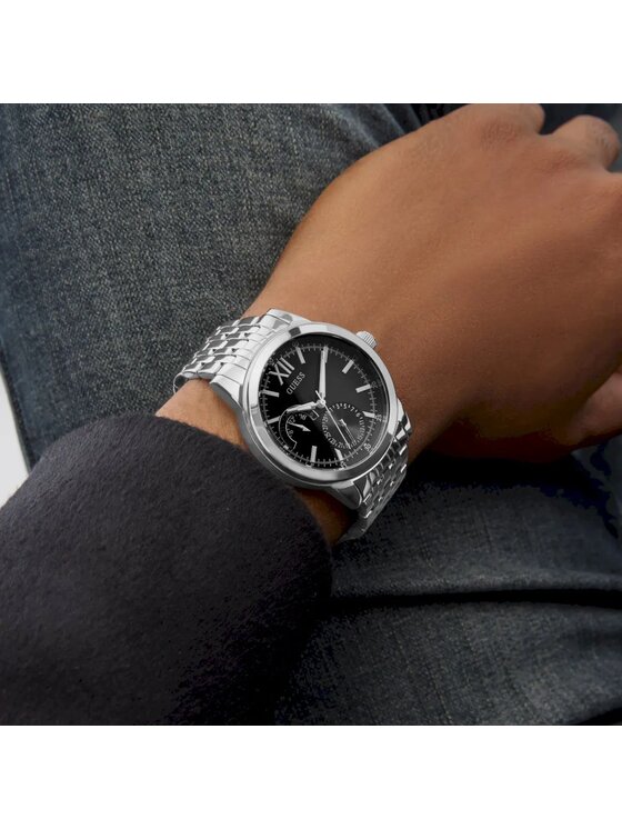 Guess Guess Zegarek GW0976G Srebrny
