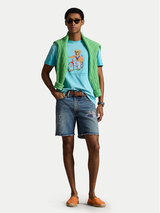 Polo Ralph Lauren Polo Ralph Lauren T-Shirt 710B16613001 Modrá Regular Fit
