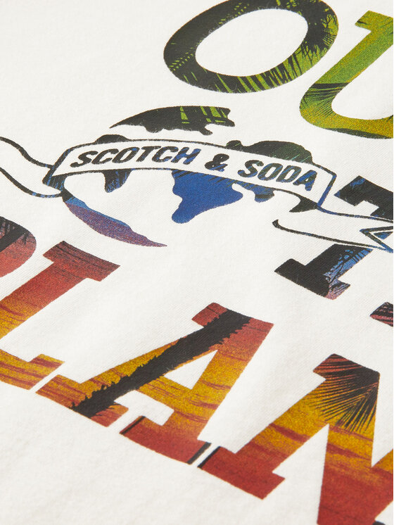 Scotch & Soda Scotch & Soda T-Shirt 167343 Beżowy Regular Fit