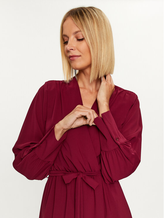 Rinascimento Rinascimento Ежедневна рокля CFC0116051003 Бордо Regular Fit