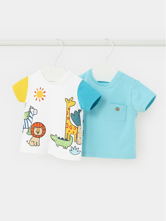 Komplet 2 t-shirtów Mayoral, Rozmiar 4/6M, Kolorowy, 1002