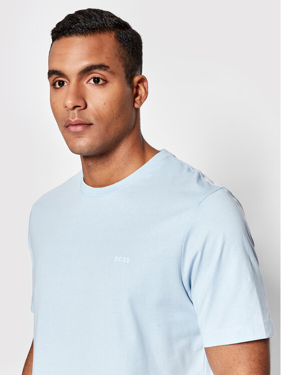 BOSS Boss Tricou Thompson 01 50468347 Albastru celest Regular Fit