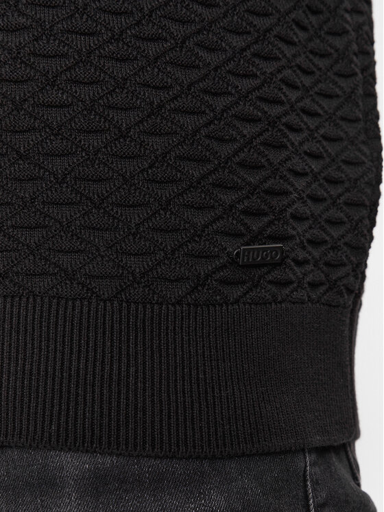 HUGO Hugo Sweter Sonderson 50500007 Czarny Regular Fit