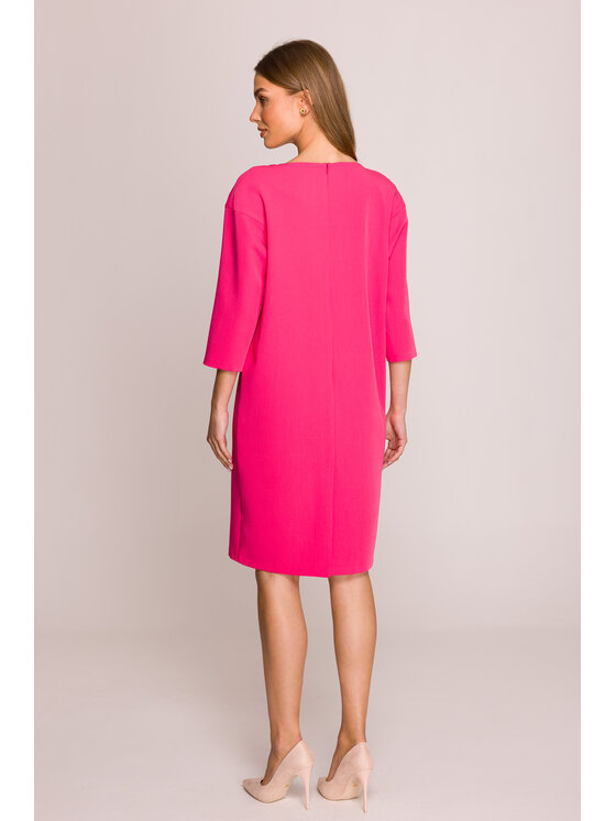 Stylove Stylove Večerní šaty S394 Růžová Premium Fit