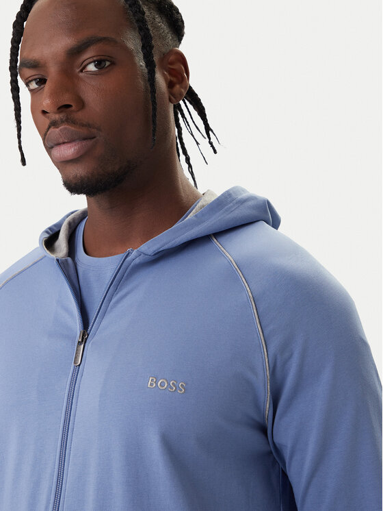 BOSS BOSS Felpa Mix&Match 50515313 Celeste Regular Fit