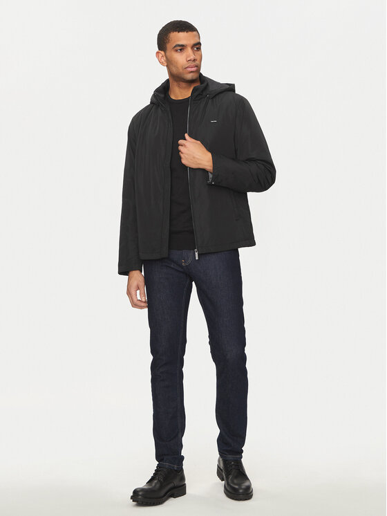 Calvin Klein Calvin Klein Bunda pro přechodné období K10K113005 Černá Regular Fit