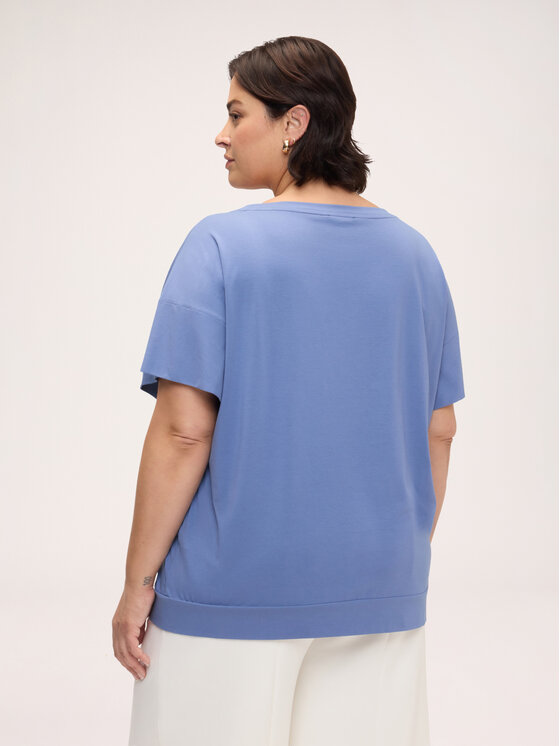 Fiorella Rubino Fiorella Rubino T-Shirt G019E000360N034 Niebieski Boxy Fit